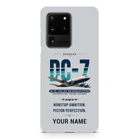 Thumbnail for Douglas DC-7B - Original + Name - Samsung Case - Light Gray