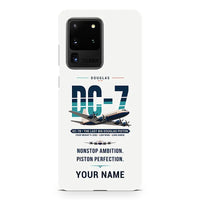 Thumbnail for Douglas DC-7B - Original + Name - Samsung Case - White