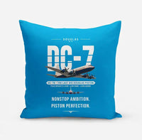 Thumbnail for Douglas DC-7B - Original - Pillow - Turquoise