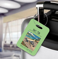 Thumbnail for Douglas DC-7B - Poster - Luggage Tag - Light Green