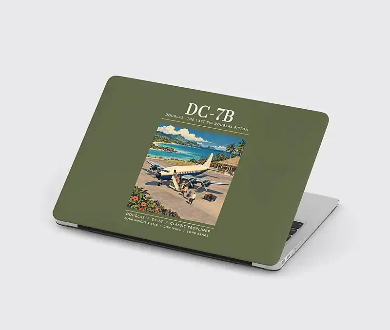 Douglas DC-7B - Poster - MacBook Case - Green Army