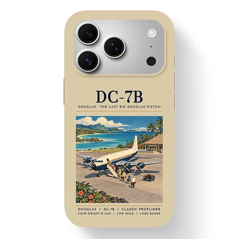 Douglas DC-7B - Poster - MagSafe iPhone 17 Pro - Beige