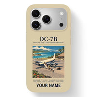Thumbnail for Douglas DC-7B - Poster + Name - MagSafe iPhone 17 Pro - Beige