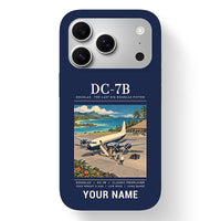 Thumbnail for Douglas DC-7B - Poster + Name - MagSafe iPhone 17 Pro - Navy Blue