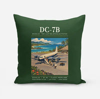 Thumbnail for Douglas DC-7B - Poster - Pillow - Dark Green