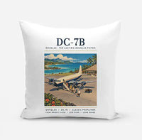 Thumbnail for Douglas DC-7B - Poster - Pillow - White