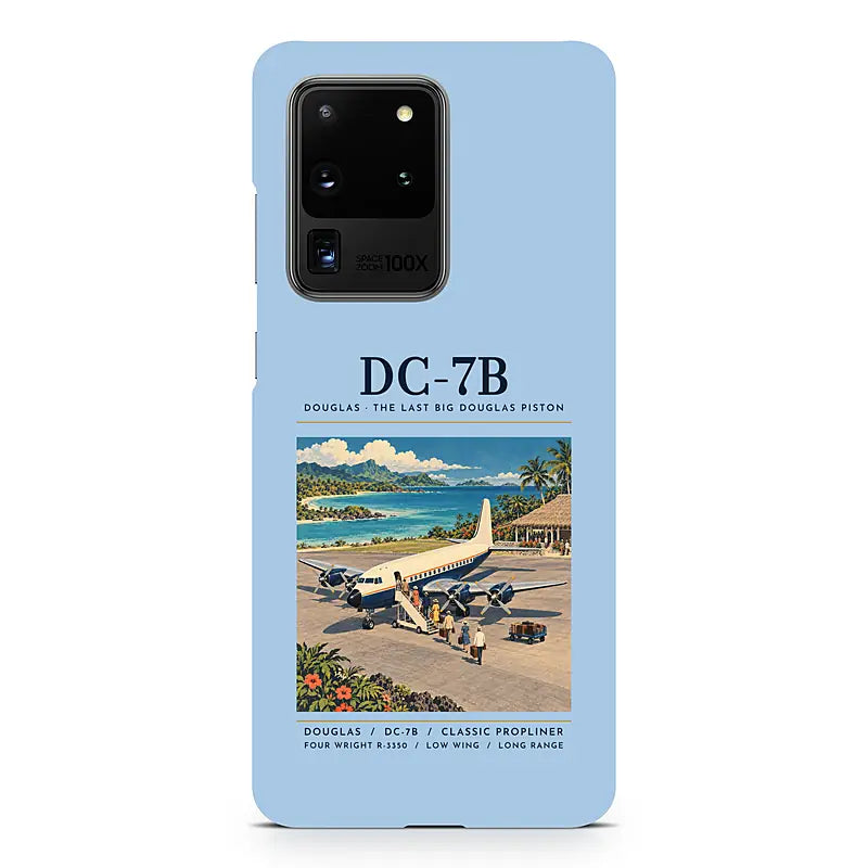 Douglas DC-7B - Poster - Samsung Case - Light Blue