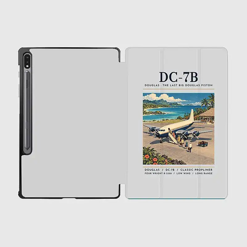 Douglas DC-7B - Poster - Samsung Tablet - Light Gray