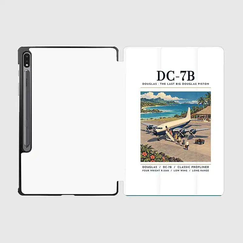 Douglas DC-7B - Poster - Samsung Tablet - White