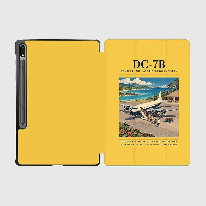 Douglas DC-7B - Poster - Samsung Tablet - Yellow