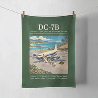 Thumbnail for Douglas DC-7B - Poster - Towel - Dark Green