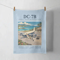 Thumbnail for Douglas DC-7B - Poster - Towel - Light Blue