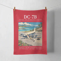 Thumbnail for Douglas DC-7B - Poster - Towel - Red