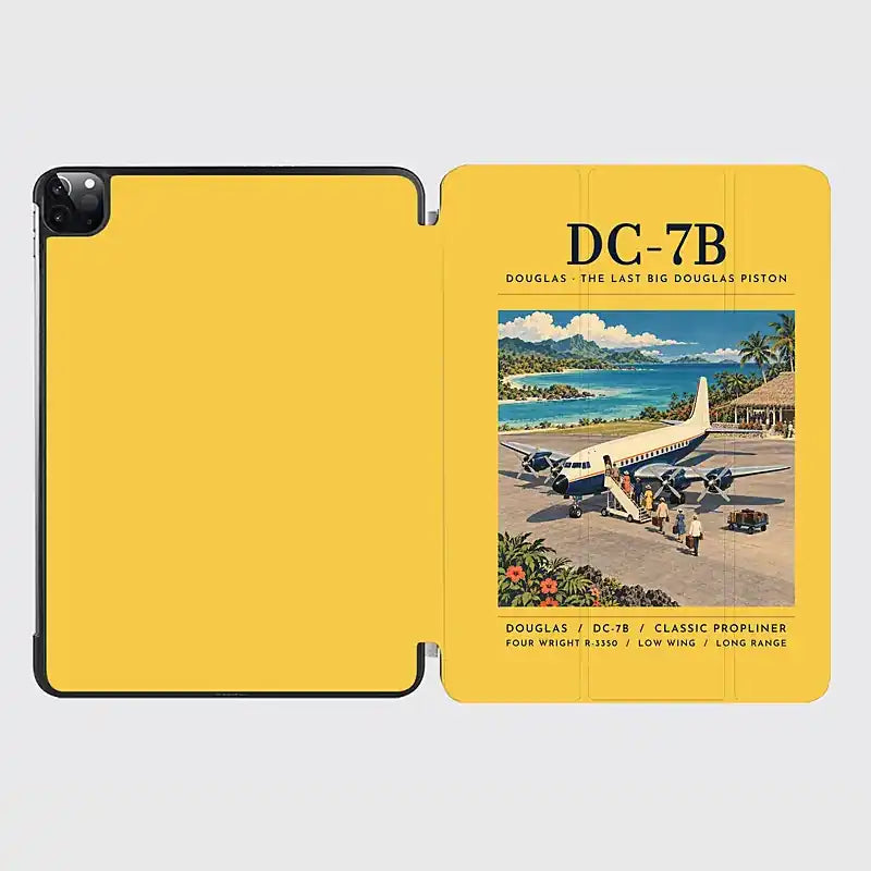 Douglas DC-7B - Poster - iPad Case - Yellow