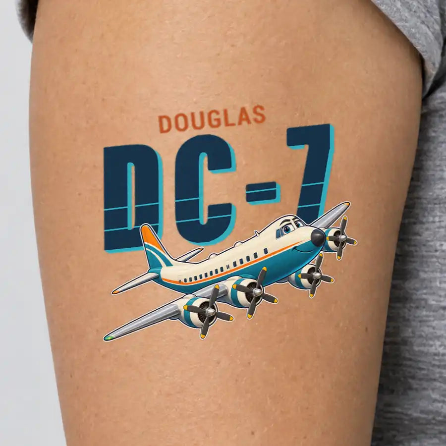 Douglas DC-7B - Tattoo - Cartoon