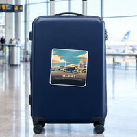Thumbnail for Douglas DC-8-63 - 3D - Square Sticker - Suitcase