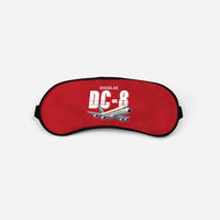Thumbnail for Douglas DC-8-63 - Cartoon - Sleep Mask - Red