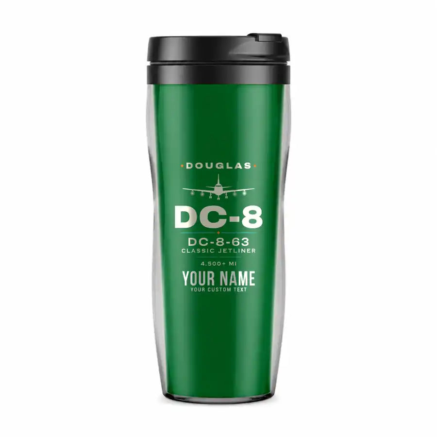 Douglas DC-8-63 - Heritage + Name - Plastic (No Holder) - Green