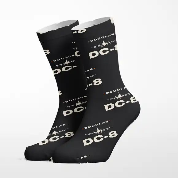 Douglas DC-8-63 - Heritage - Socks - Black