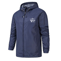 Thumbnail for Douglas DC-3 & Plane Designed Rain Jackets & Windbreakers