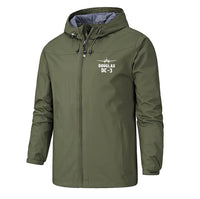 Thumbnail for Douglas DC-3 & Plane Designed Rain Jackets & Windbreakers