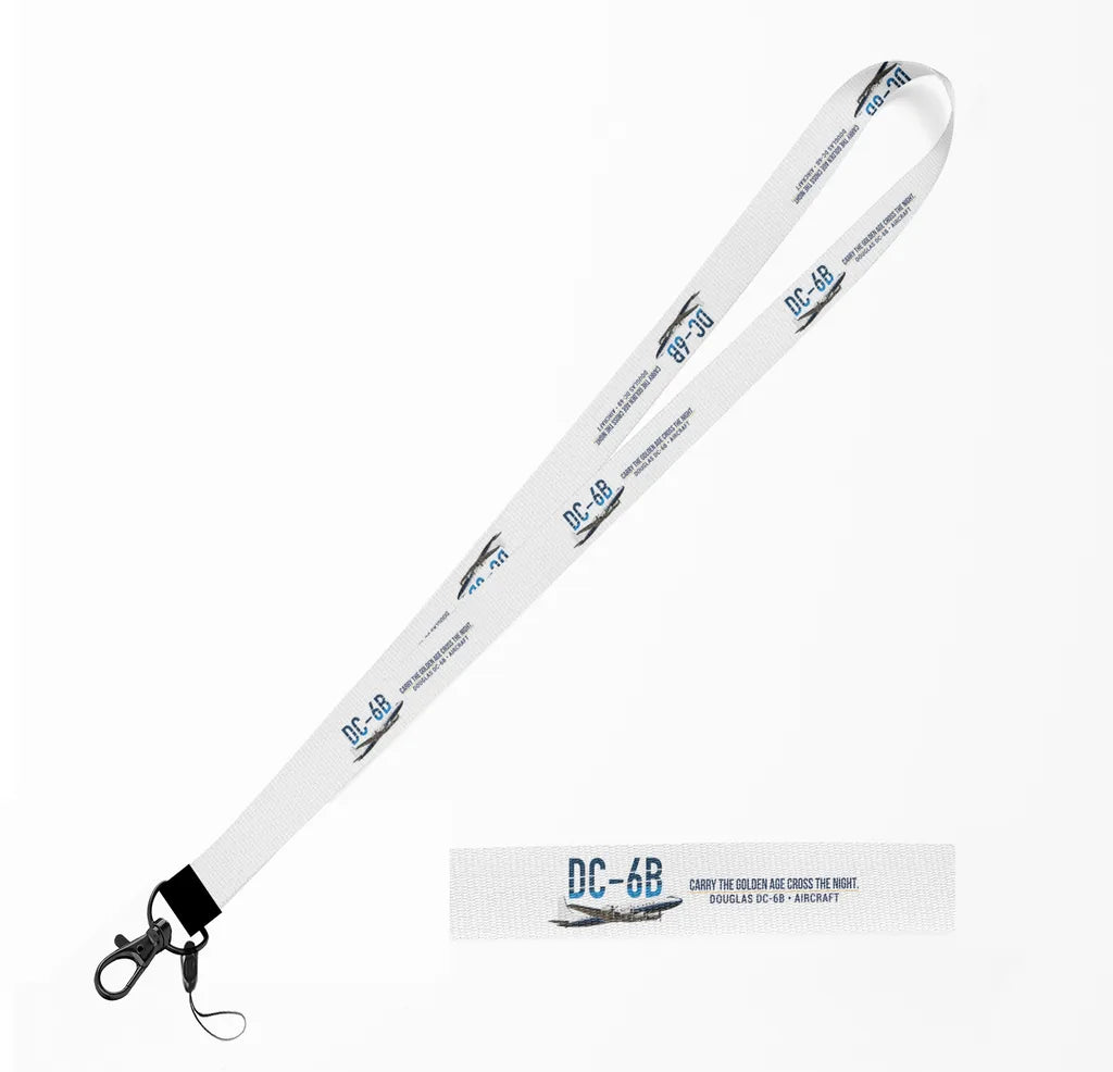 Douglas DC-6B lanyard - white