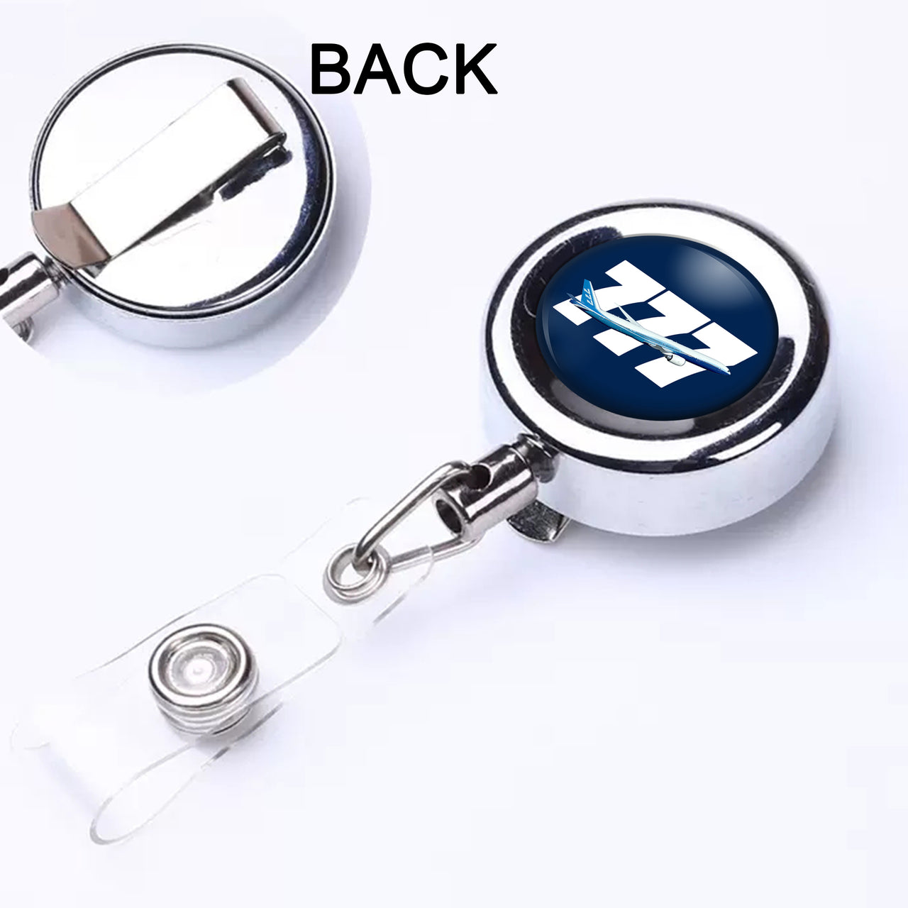 Super Boeing 777 Designed Retractable ID Card Badge