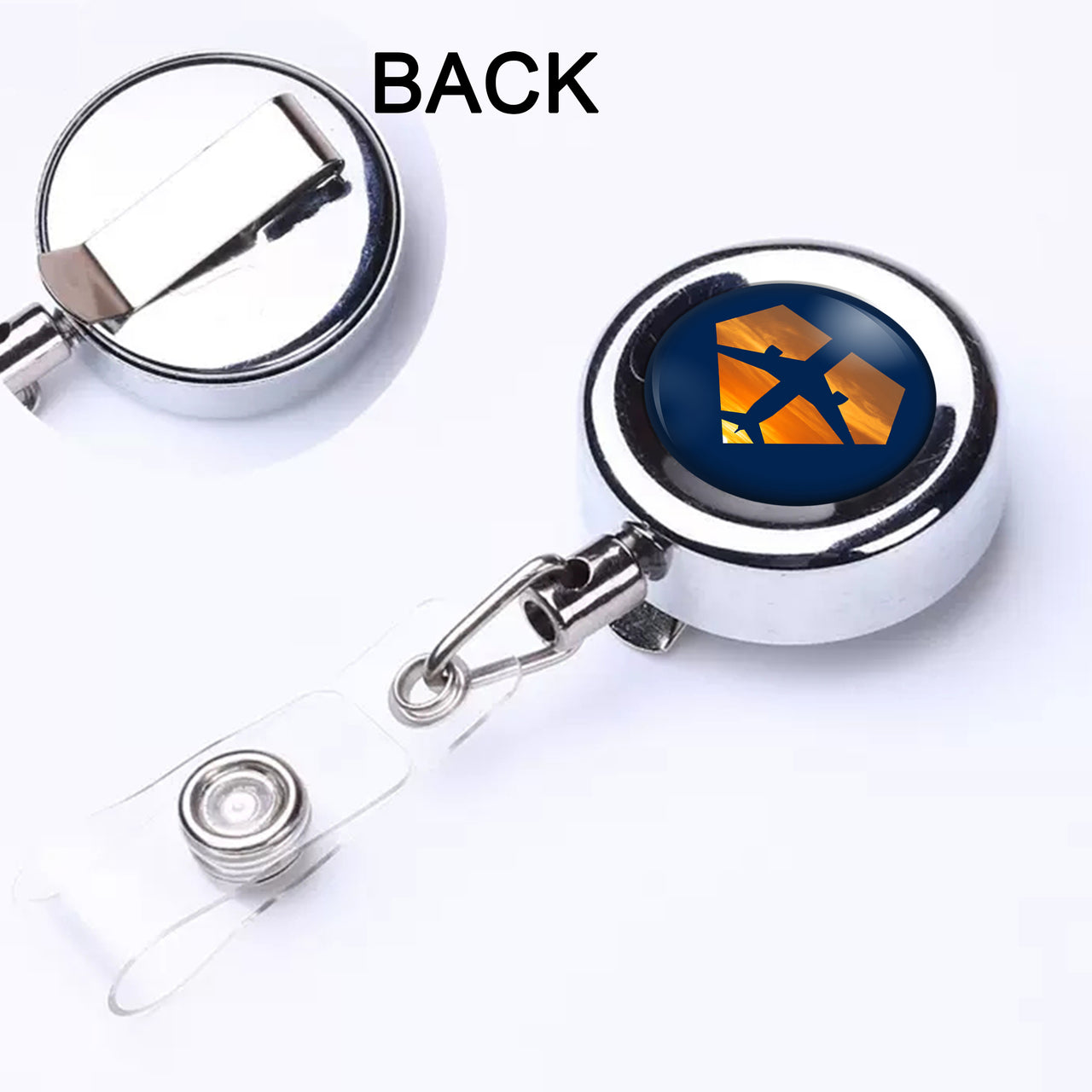 Supermen of The Skies (Sunset) Designed Retractable ID Card Badge