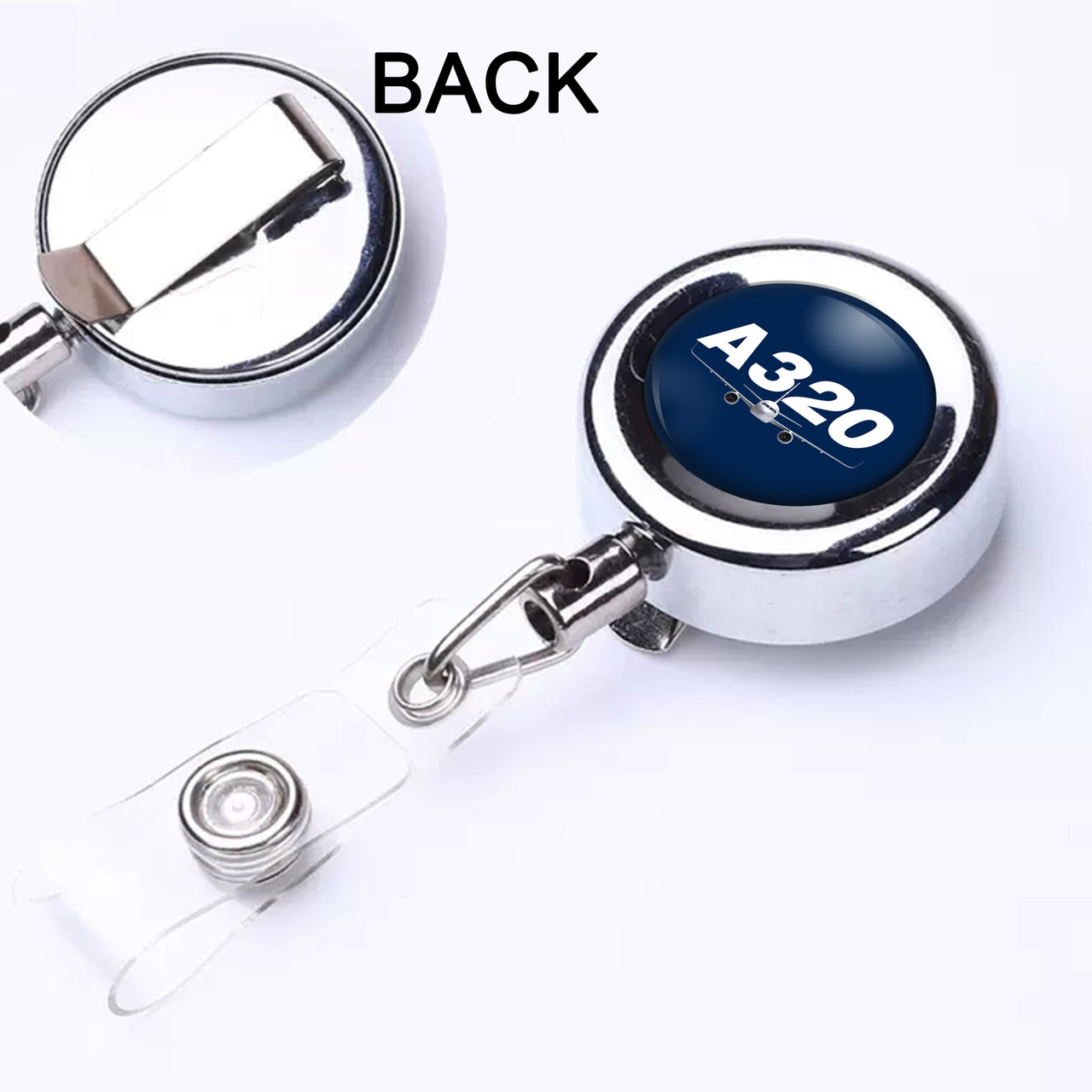 Super Airbus A320 Designed Retractable ID Card Badge