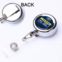 Thumbnail for Warning May Constantly Talk About Aviation Designed Retractable ID Card Badge