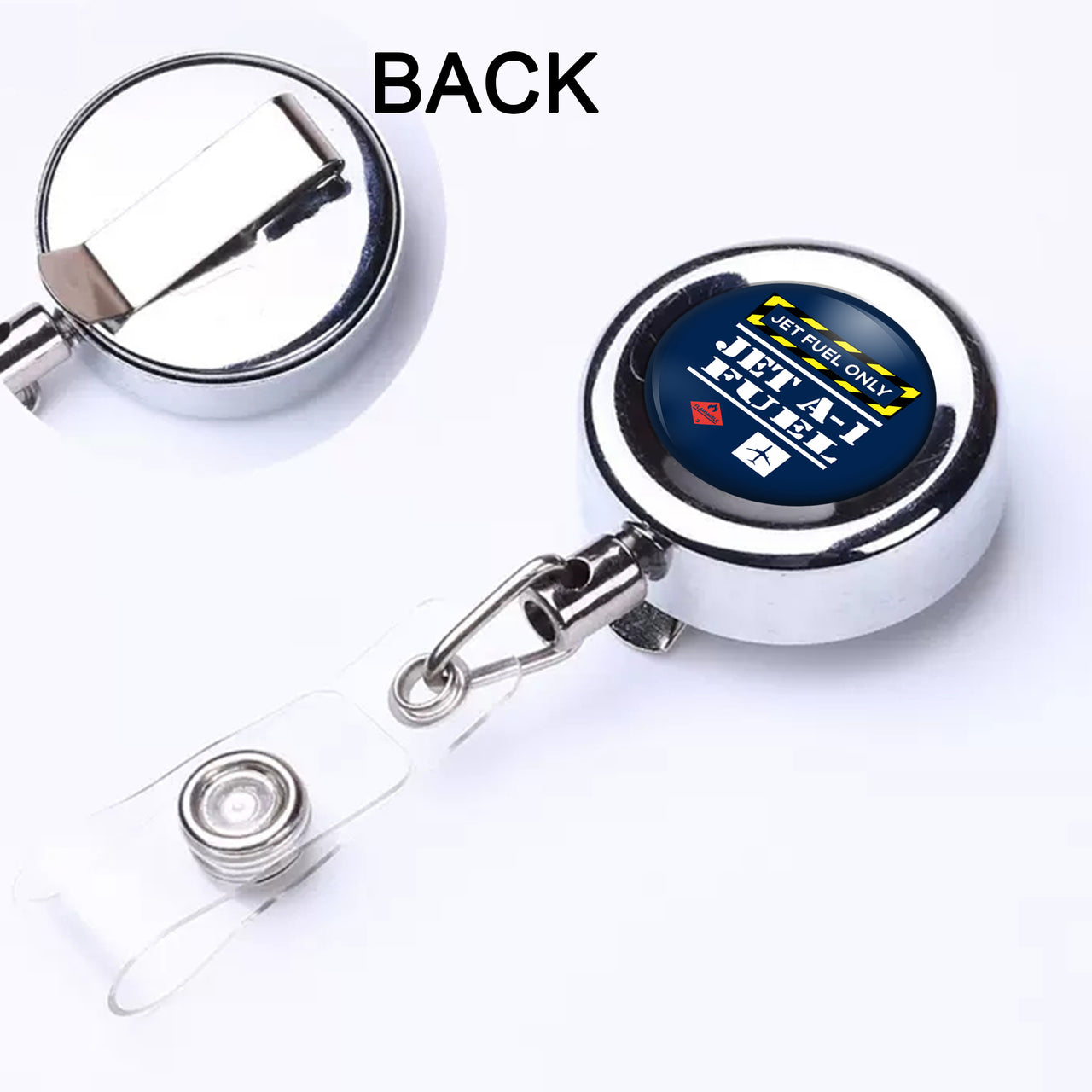 Jet Fuel Only Designed Retractable ID Card Badge