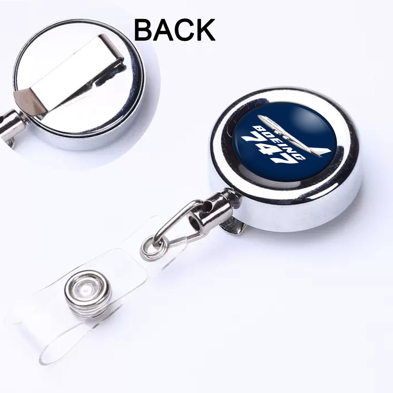 The Boeing 747 Designed Retractable ID Card Badge
