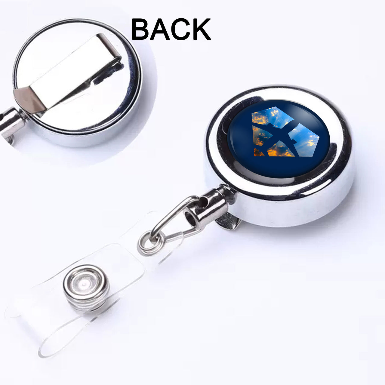 Supermen of The Skies (Sunrise) Designed Retractable ID Card Badge