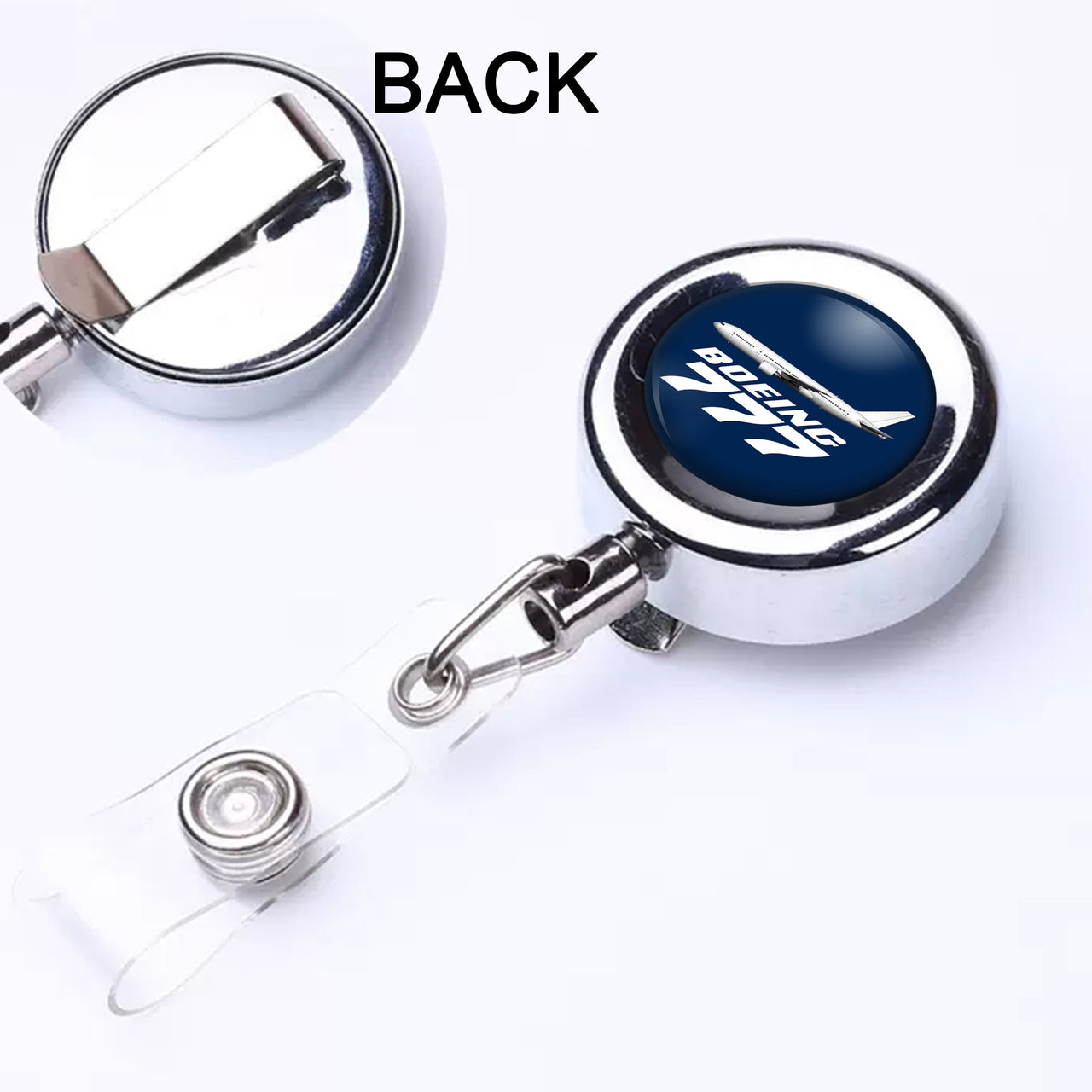 The Boeing 777 Designed Retractable ID Card Badge