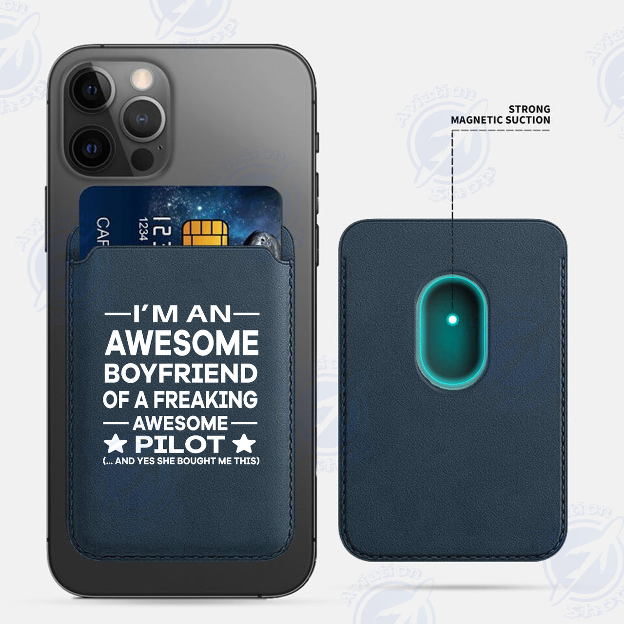 I am an Awesome Boyfriend iPhone Cases Magnetic Card Wallet