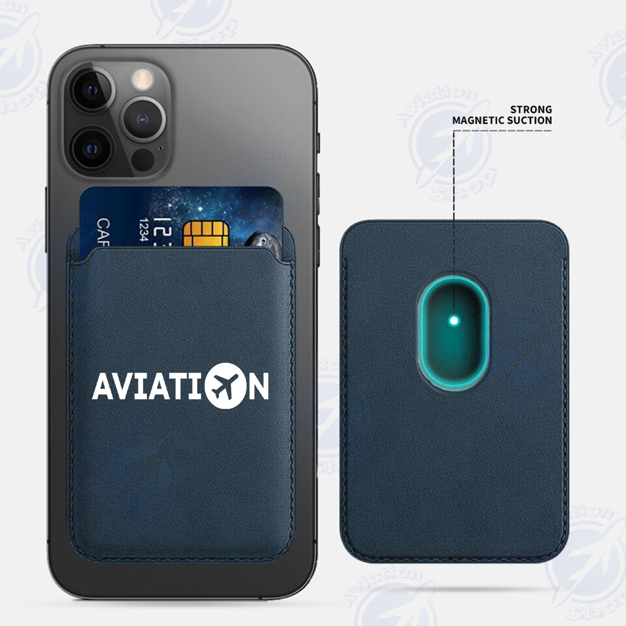 Aviation iPhone Cases Magnetic Card Wallet
