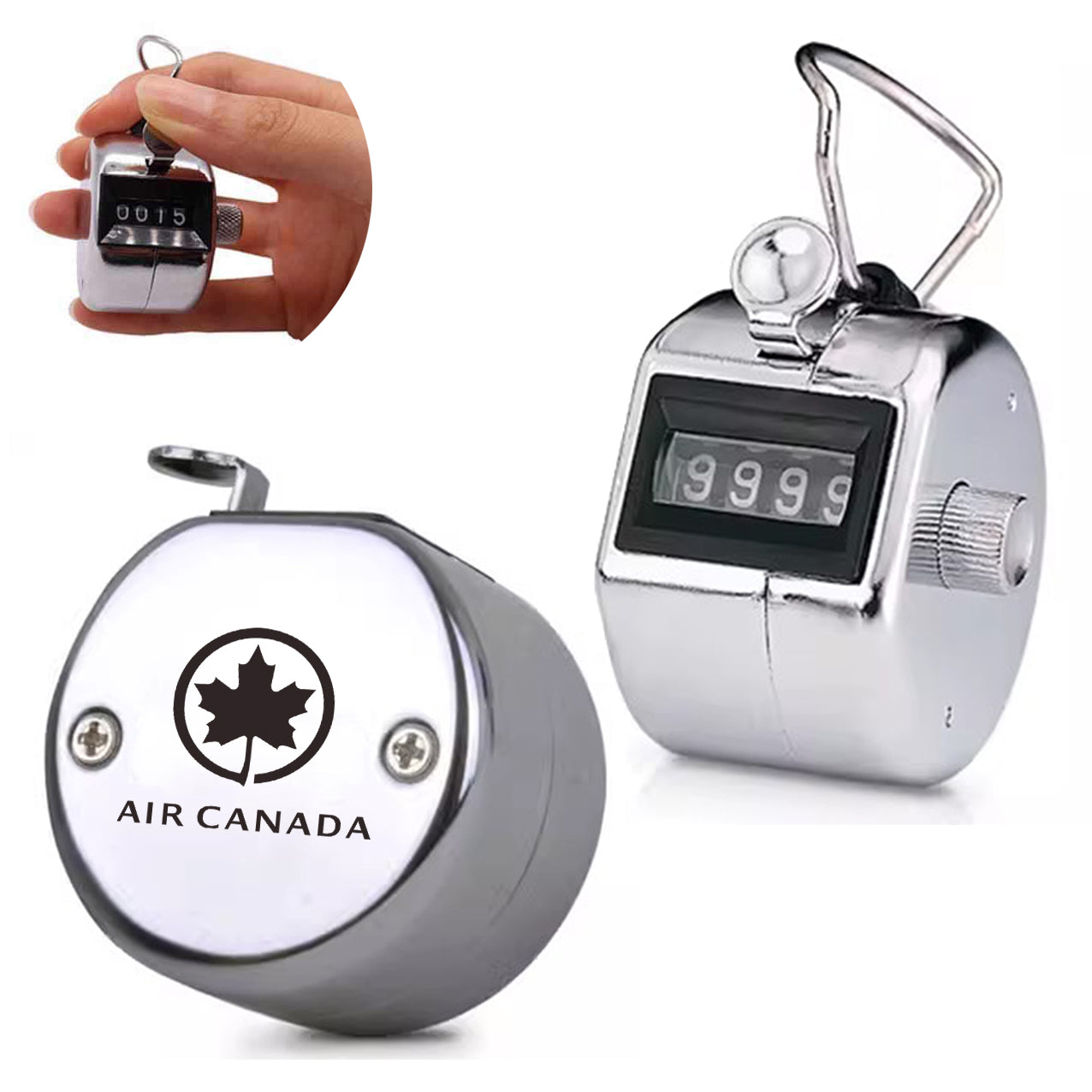 Air Canada Designed Metal Handheld Counters