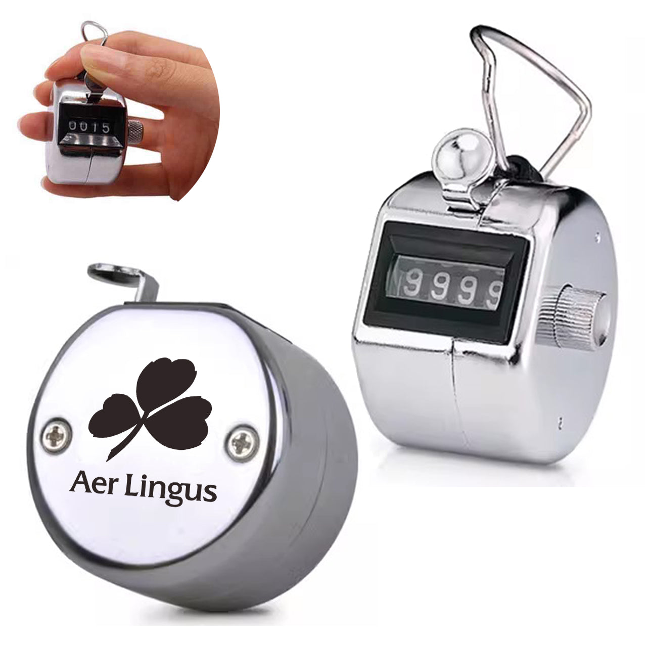 Aer Lingus Airlines Designed Metal Handheld Counters