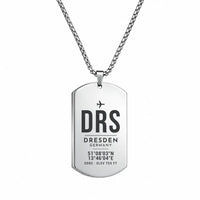 Thumbnail for Dresden Airport DRS - Necklace - Original Design - Silver