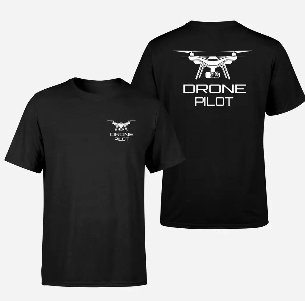 Drone Pilot design on black double side