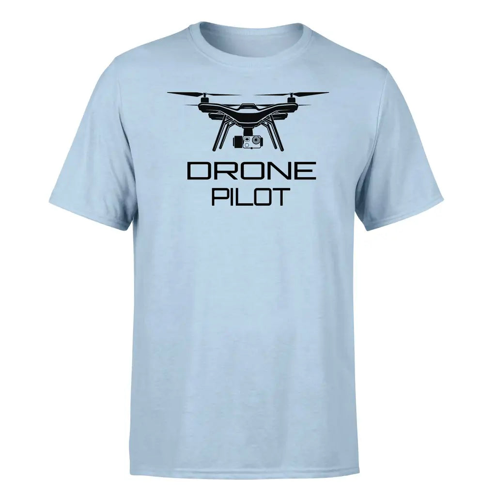 Drone Pilot design on light blue single side