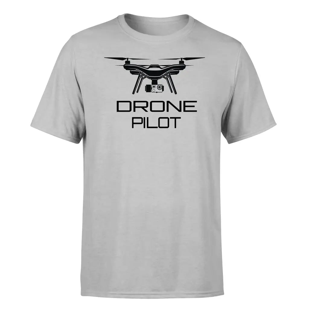Drone Pilot design on light gray single side