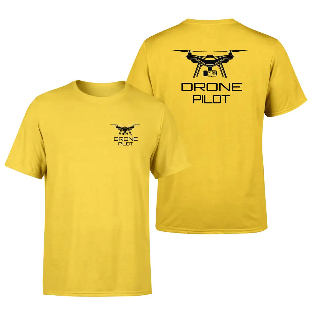 Drone Pilot design on yellow double side