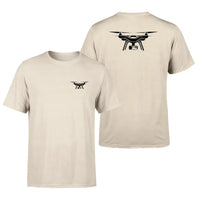 Thumbnail for Drone Silhouette design on beige double side