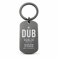 Thumbnail for Dublin Airport DUB - Key Chain - Original Design - Black
