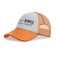 Thumbnail for Dubuque Regional Airport (DBQ) trucker cap - orange