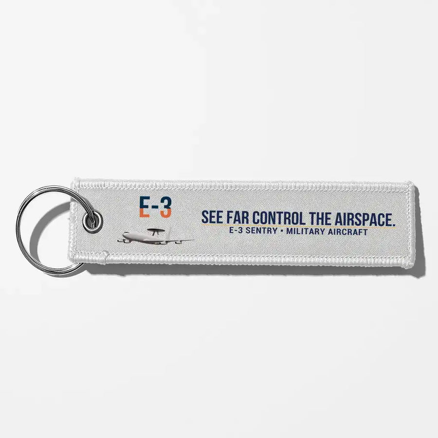 E-3 Sentry AWACS Aviator Key Chains - White