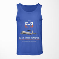 Thumbnail for E-3 Sentry AWACS design on blue tank top