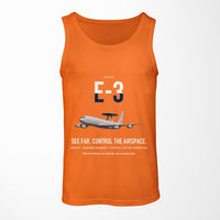 Thumbnail for E-3 Sentry AWACS design on orange tank top