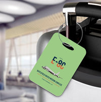 Thumbnail for E-8C Joint STARS design on light green acrylic luggage tags, double-side print